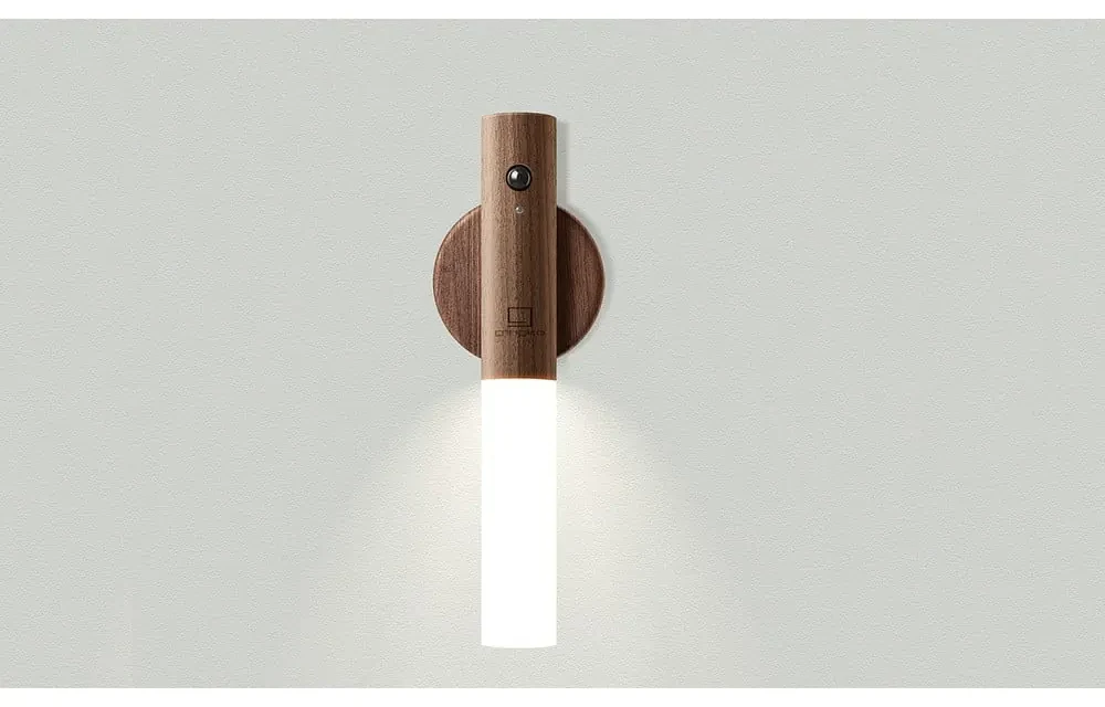 Hnedé LED nástenné svietidlo na USB Baton – Gingko