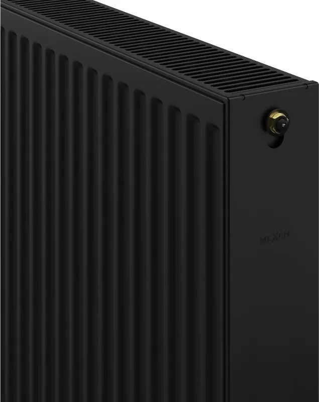 Mexen CV22, panelový radiátor 500 x 1000 mm, spodné pripojenie, 1425 W, čierna, W622-050-100-70