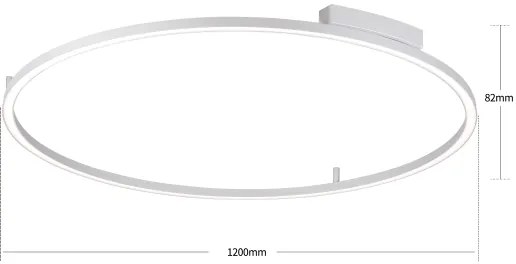 BRILAGI - LED stmievateľné svietidlo PORTOFINO LED/85W/230V pr. 120 cm strieborná+DO