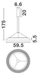 Moderný luster Mantle 60