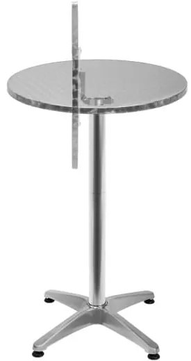 InternetovaZahrada Hliníkový barový stôl - Ø60 cm skladací