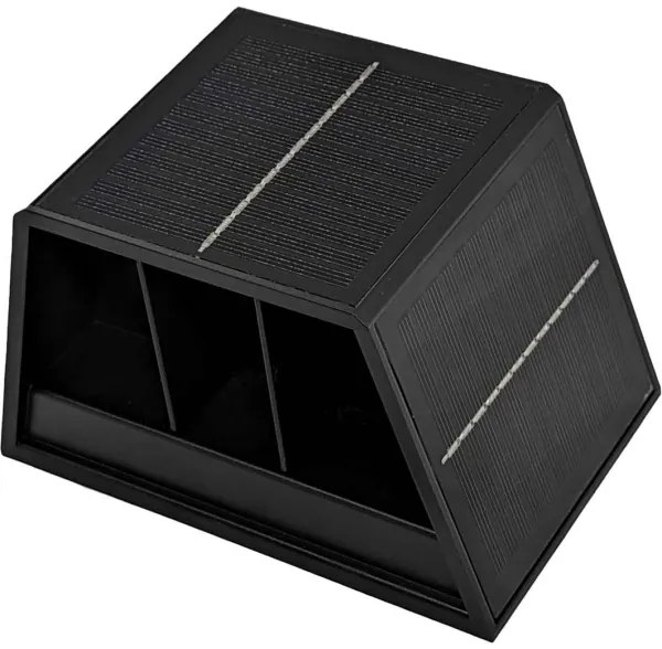 LED Solárne nástenné svietidlo CUBUS 2xLED/1,5W/3,7V 1500 mAh IP54