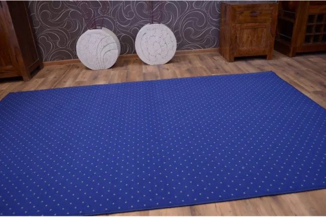 Metrážny koberec AKTUA modrý