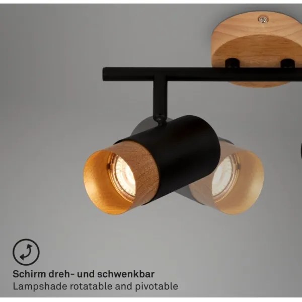 Briloner 2144025 - Bodové svietidlo SPOT 2xGU10/9W/230V