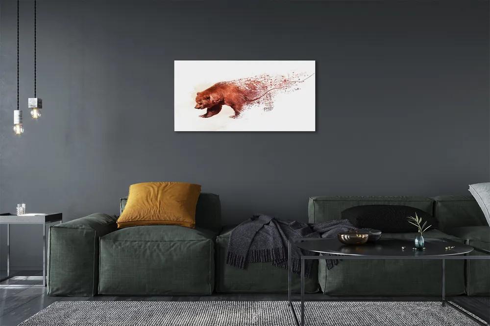 Obraz canvas medveď 125x50 cm