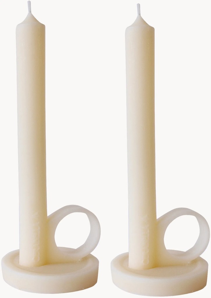 Ručne vyrobené sviečky Kand, 2 ks