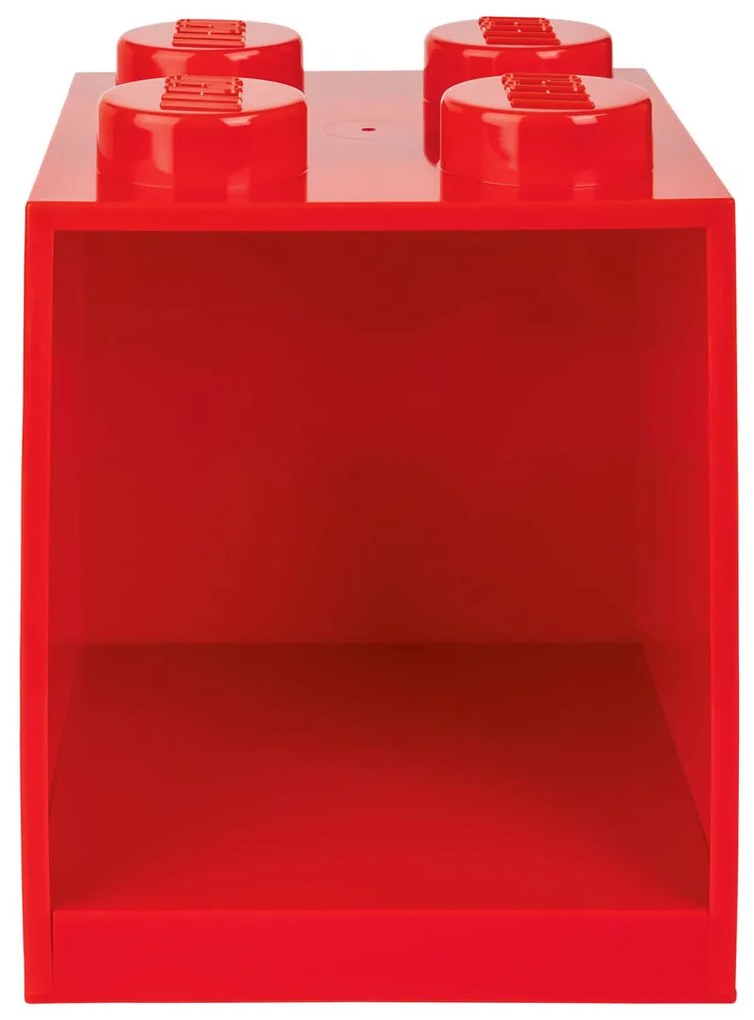 Polička v štýle LEGO kocky, 2 x 2 (červená) (100349861)