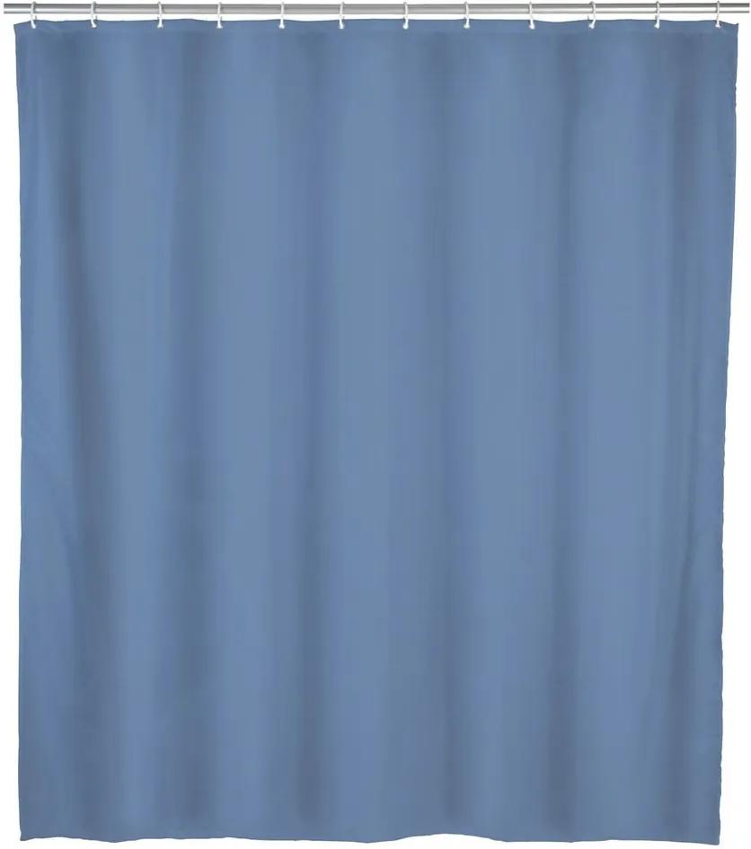 Modrý kúpeľňový záves Wenko, 180 x 200 cm