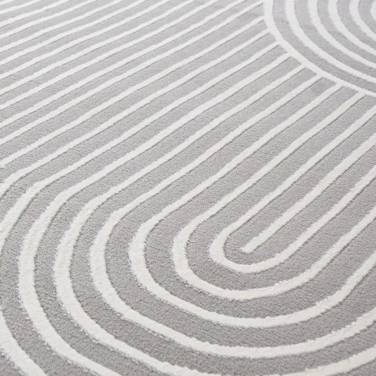 Koberec ELLEN NG81A sivý / biely