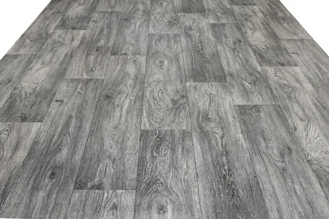 PVC podlaha ACTUAL PLUS AGED OAK 916 sivá / grafitová