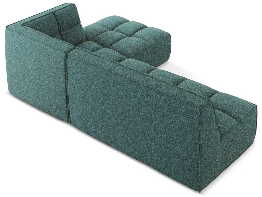 Tyrkysovomodrá modulárna rohová pohovka (variabilná) Kalai – Makamii