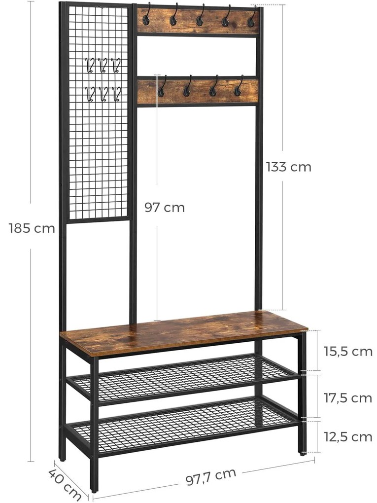 PreHouse Vešiak na šaty - HSR98BX