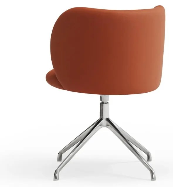 Oranžové čalúnené jedálenské kreslo Mogi – Teulat