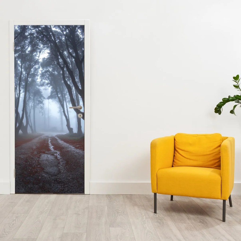 Fototapeta na dvere - Za daždivého dňa (95x205cm)