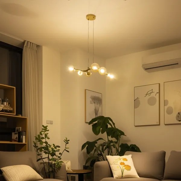 Brilagi - LED Luster na lanku MISTEL 6xG9/3W/230V zlatá