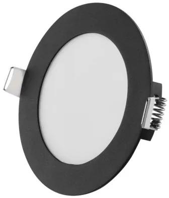 EMOS LED vstavané svietidlo NEXXO, kruhové, čierne, 7W, teplá biela-studená biela