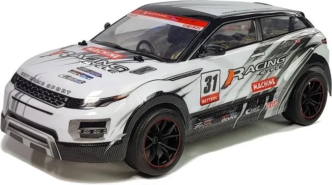 LEAN Toys Autíčko na rallye, preteky a šport, diaľkovo ovládané RC, mierka 1:10, biele