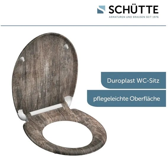 Schütte WC sedadlo z duroplastu (vzhľad dreva)  (100335933)