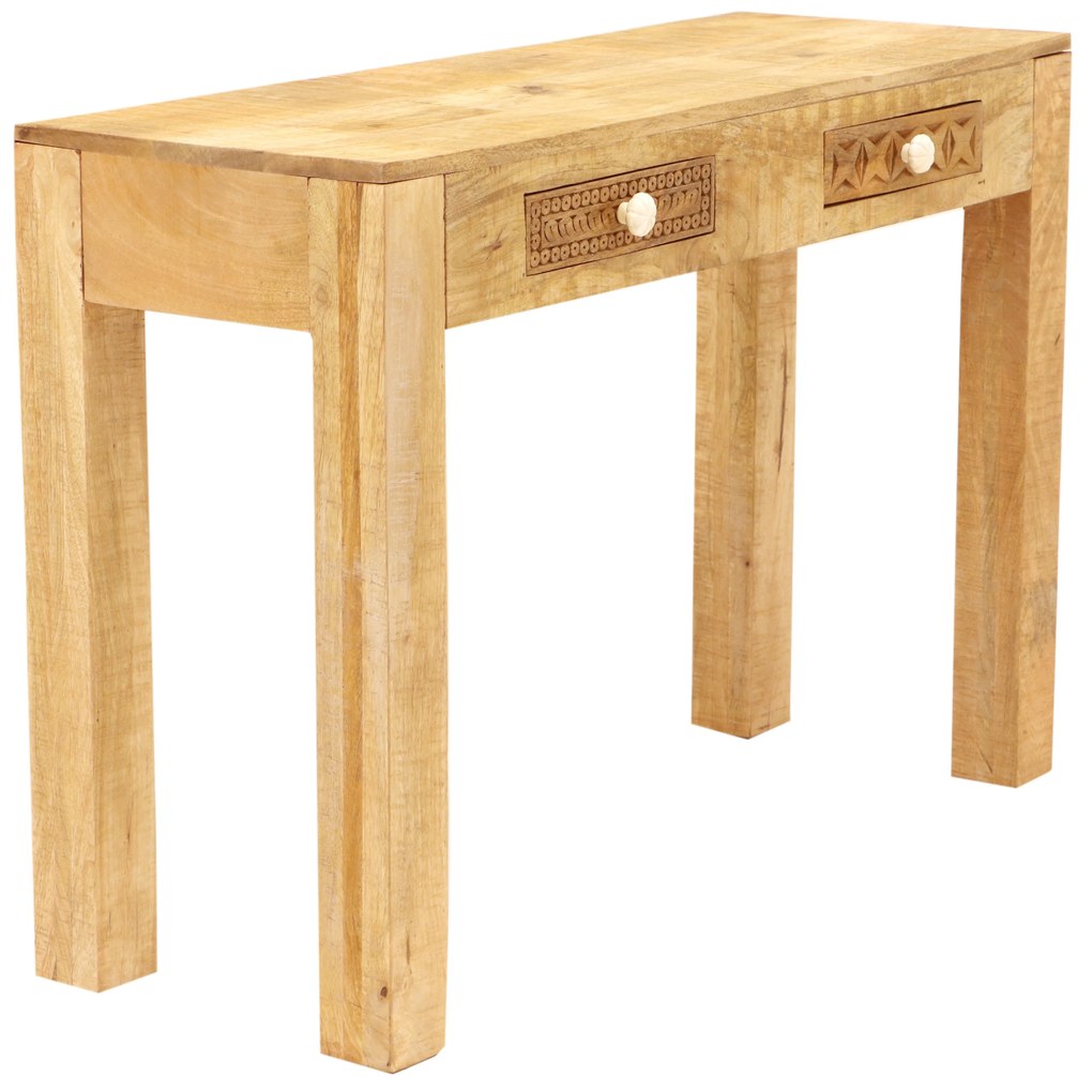 furniture-nabytek.cz - Drevený toaletný stolík z masívu mango 110x76x40