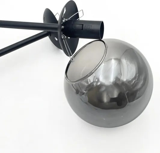 Brilagi - Prisadený luster MALIVA 4xE14/15W/230V čierny/dymový