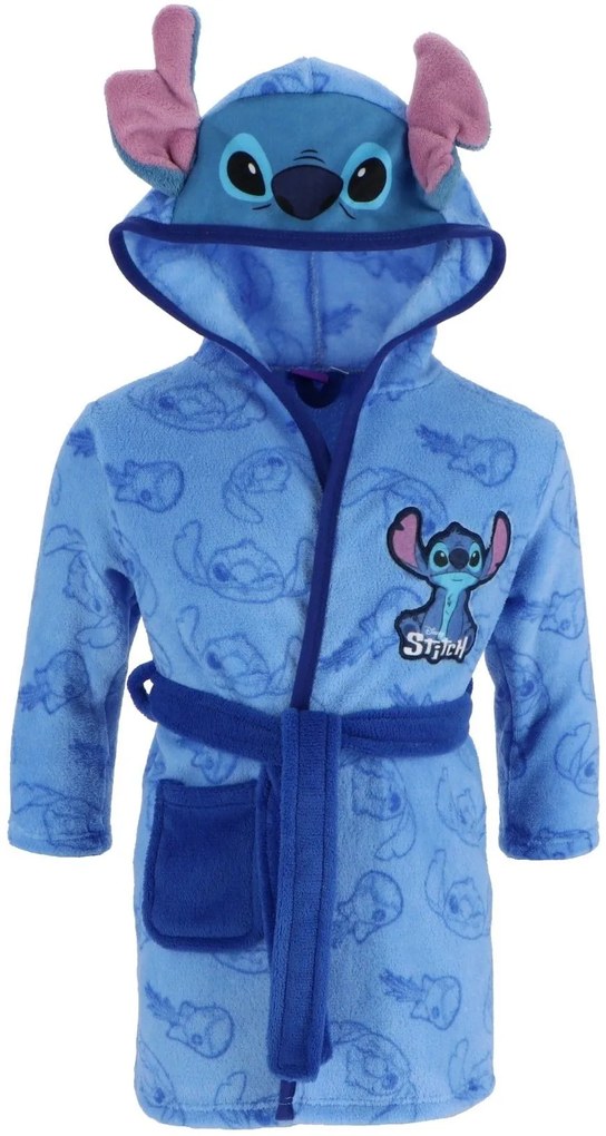 Chlapčenský coral fleece župan s kapucňou Lilo & Stitch, 98 / 104