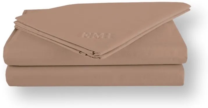 Plachta posteľná cappuccino EMI, Pevná dvojplachta 200x220