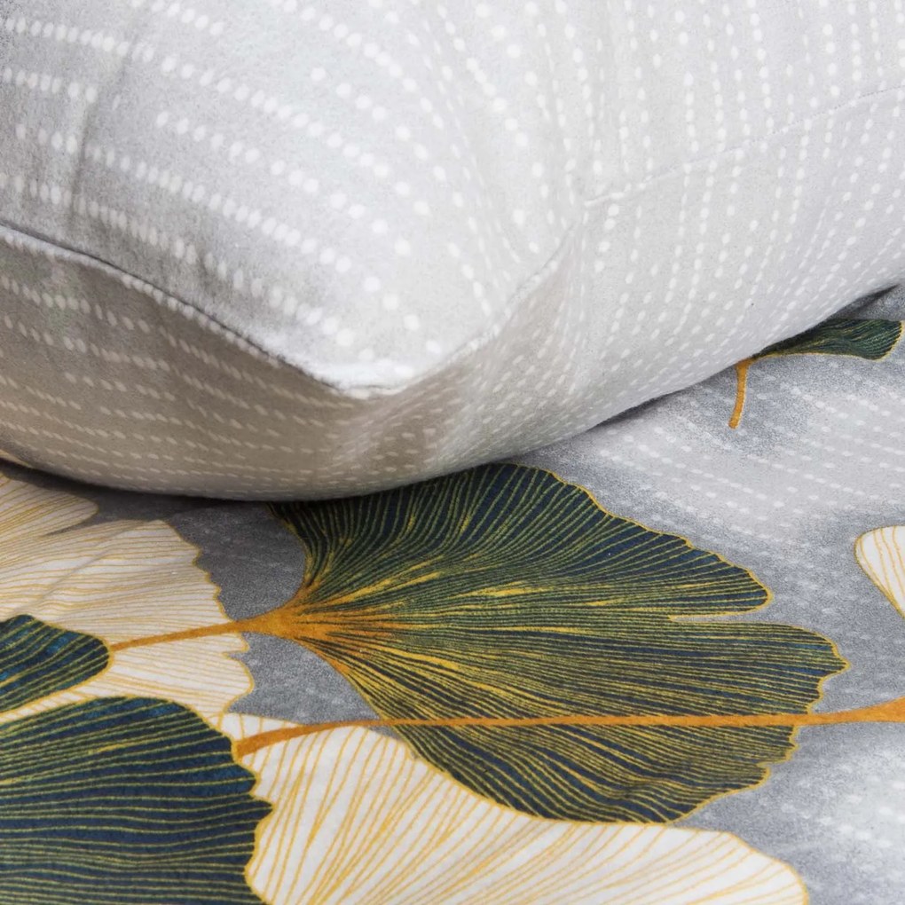 FLANELOVÉ OBLIEČKY FLANELOVE 180X200 CM, 2KS 70X80 CM LISTY