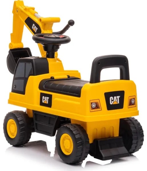 Odrážadlo báger CAT 2xAA žltá/čierna