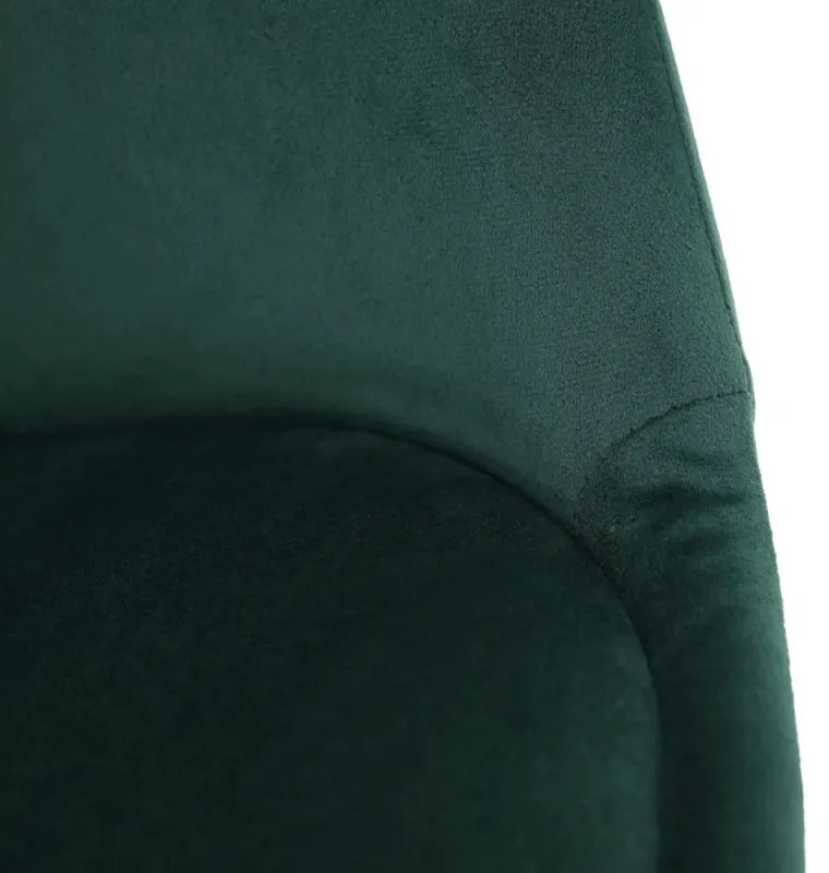 Stolička s mäkkým sedadlom emerald Velvet látka/čierna