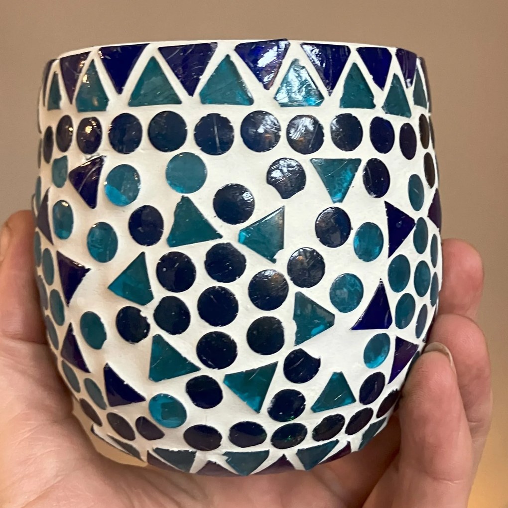 Mosaic LED lamp - svietnik polodrahokam Ametyst KEG STARS