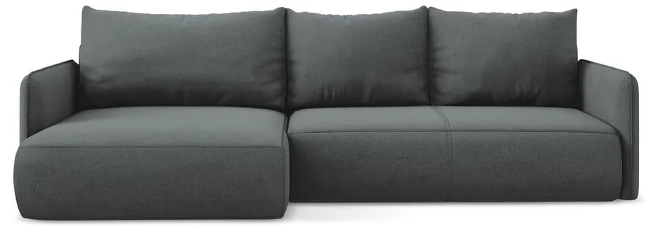 Sivá rozkladacia/s úložným priestorom rohová pohovka (ľavý roh) Nanea – Makamii