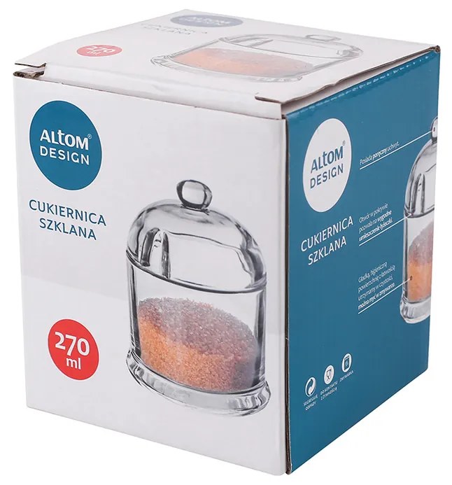 Altom Sklenená cukornička Klara, 270 ml