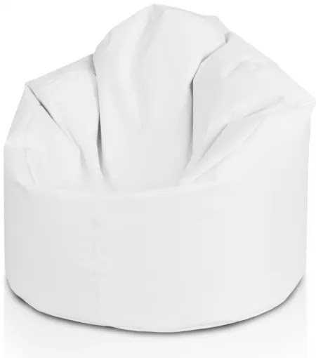 INTERMEDIC SK - Sedací vak Star 85x90 cm | ergonomický dizajn s podrúčkami, 300 l Farba: E01 - Biela (ekokoža)