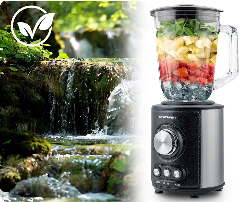 Stolný mixér 1,5 l 800W Berdsen BD-751 - čierny