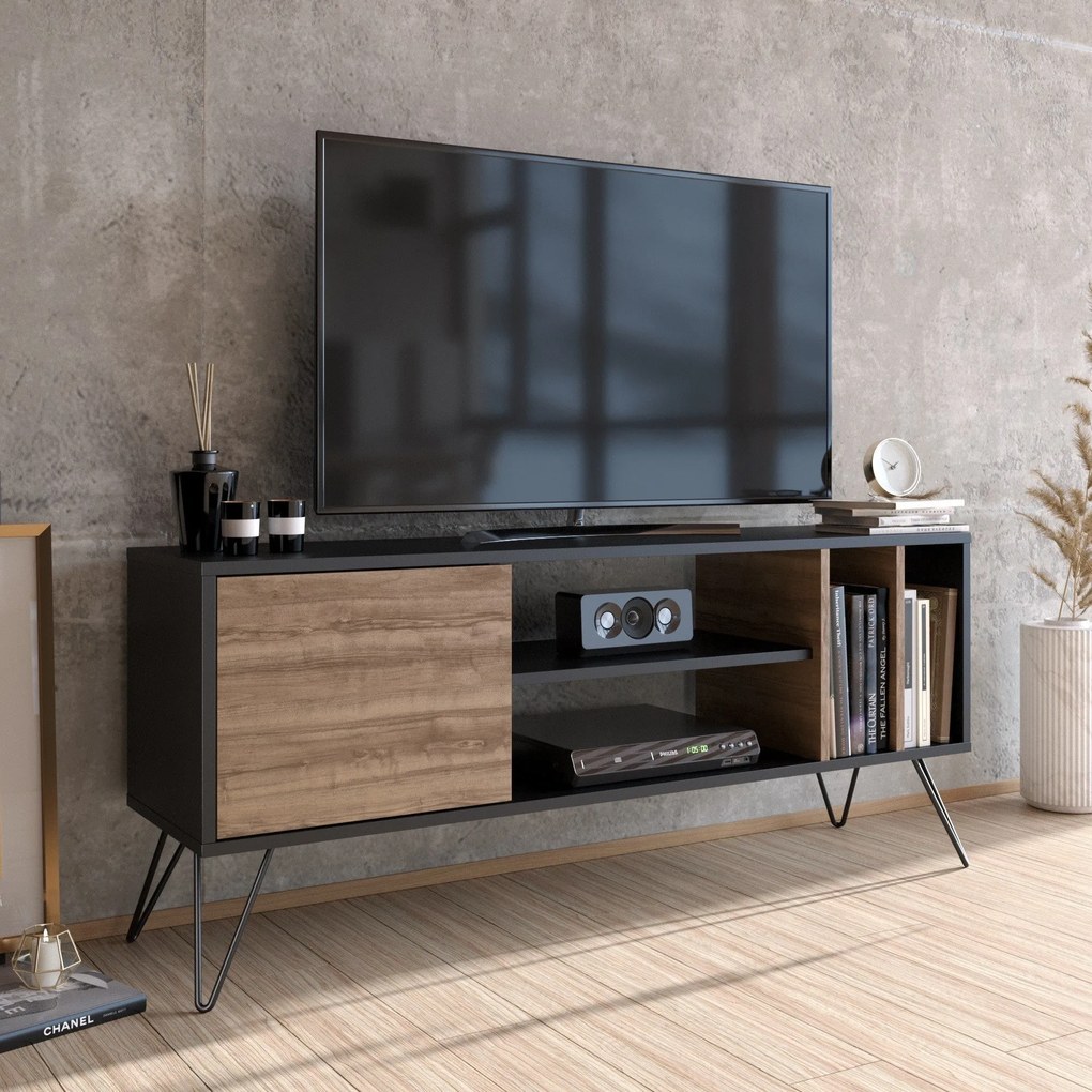 TV skrinka Mistico (140) - Walnut, Black