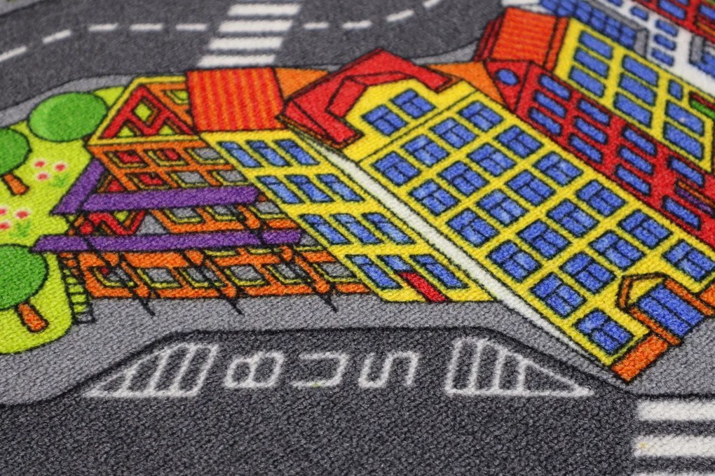 Associated Weavers, Detský kusový koberec cesty Big City, 140x200, viacfarebná, detská izba