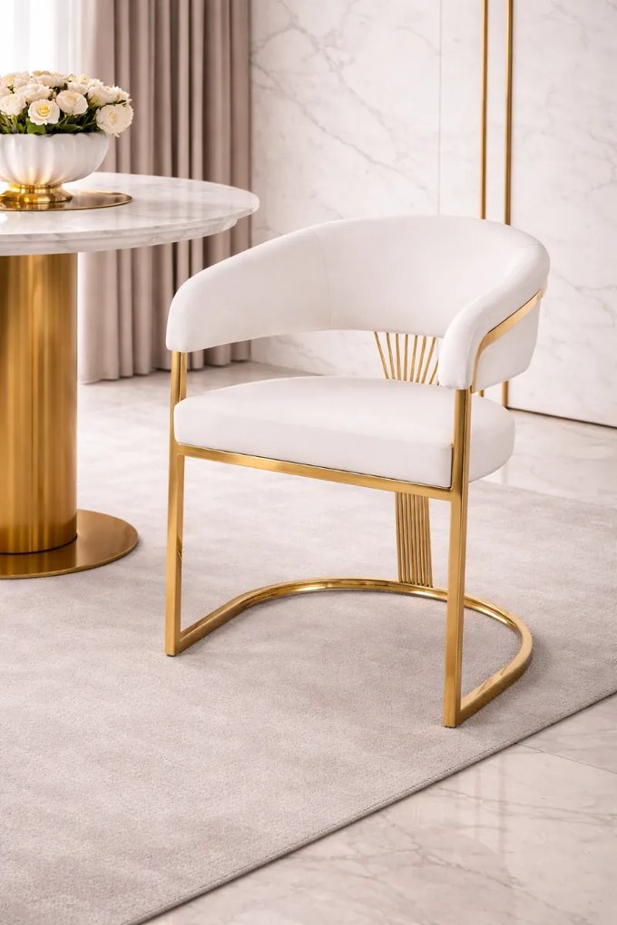 JEDÁLENSKÁ STOLIČKA ALAIN KRÉMOVÁ + ZLATÁ