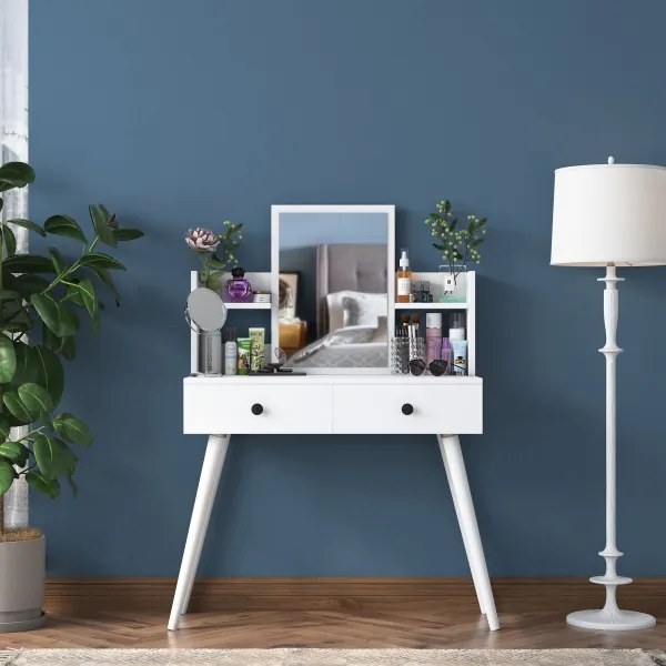 Toaletný stolík 111,8x97,8 cm biela