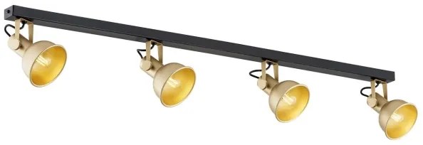 Argon 1801 - Bodové svietidlo LENORA 4xE14/7W/230V zlatá/čierna