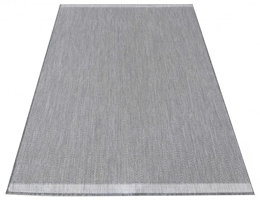 Jednoduchý a elegantný sivý hladký koberec pre všetranné využitie Šírka: 80 cm | Dĺžka: 150 cm