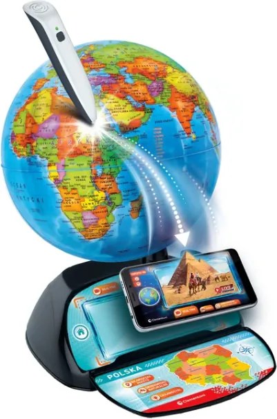 Interaktívny glóbus Eduglobus Učím sa hrať poľsky Clementoni 50848