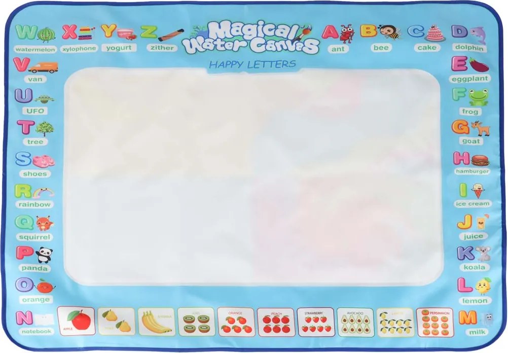 KIK Vodná maliarska podložka 100×80 cm – Abeceda, sada s vodovými fixkami, šablóny 3+