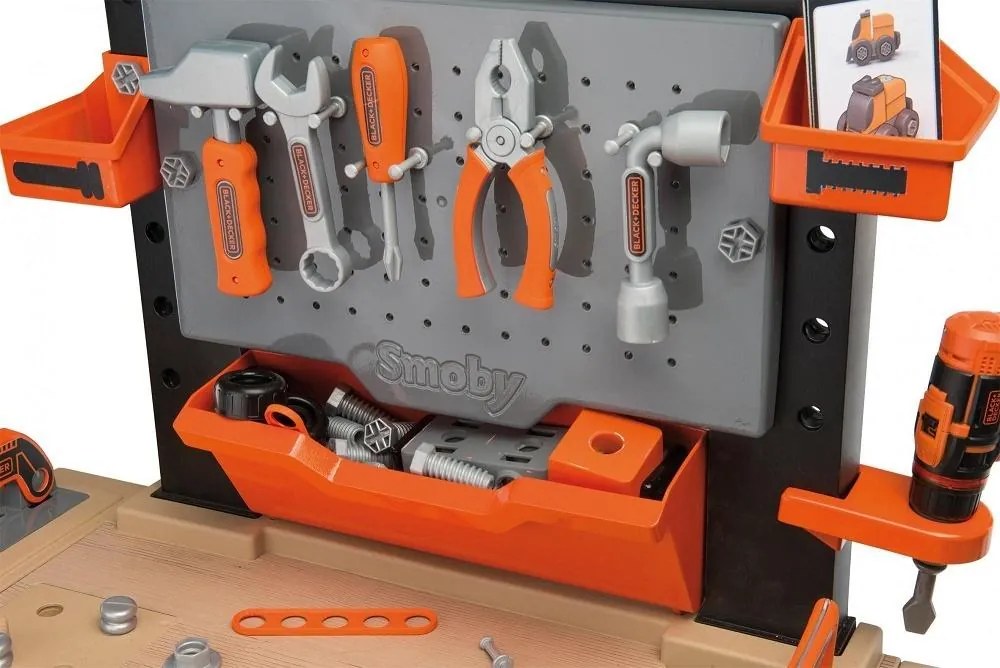 Smoby 360702 Black&Decker elektronický pracovný stôl Ultimate so zvukom SM 360702
