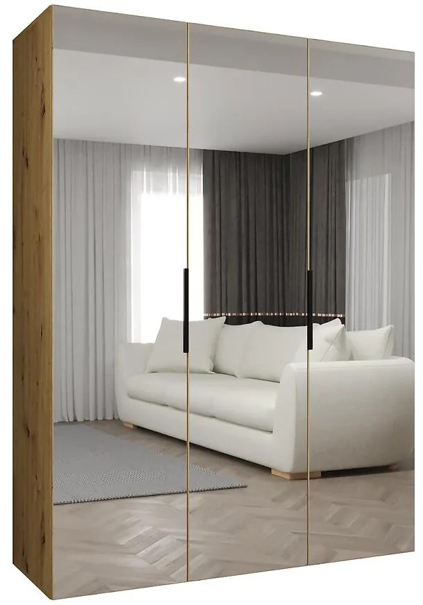 Skriňa Marbella III 150 artisan čierna