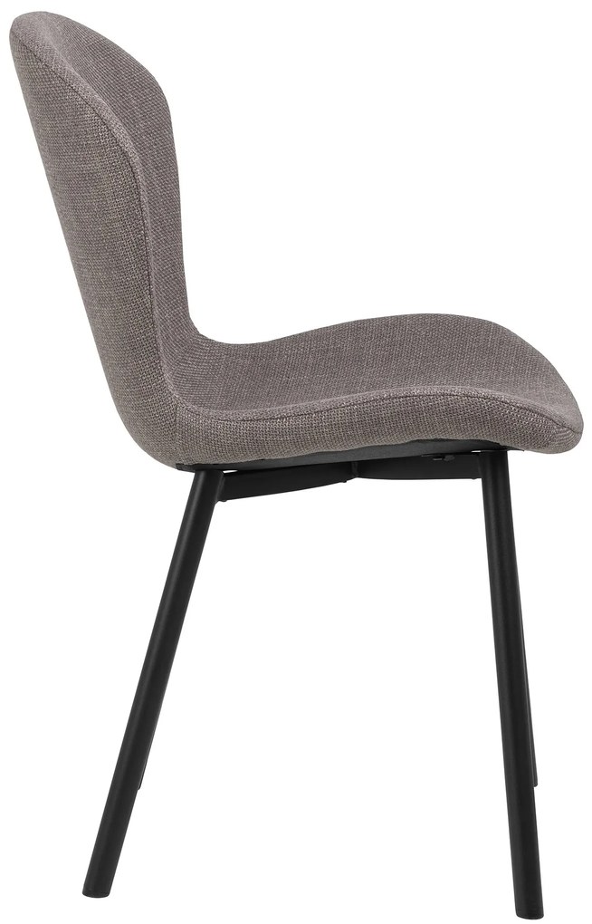 FIORA Svetlosivé Taupe (látka Basel 34) - MODERNÁ ČALÚNENÁ STOLIČKA DO OBÝVAČKY/ JEDÁLNE LOFT