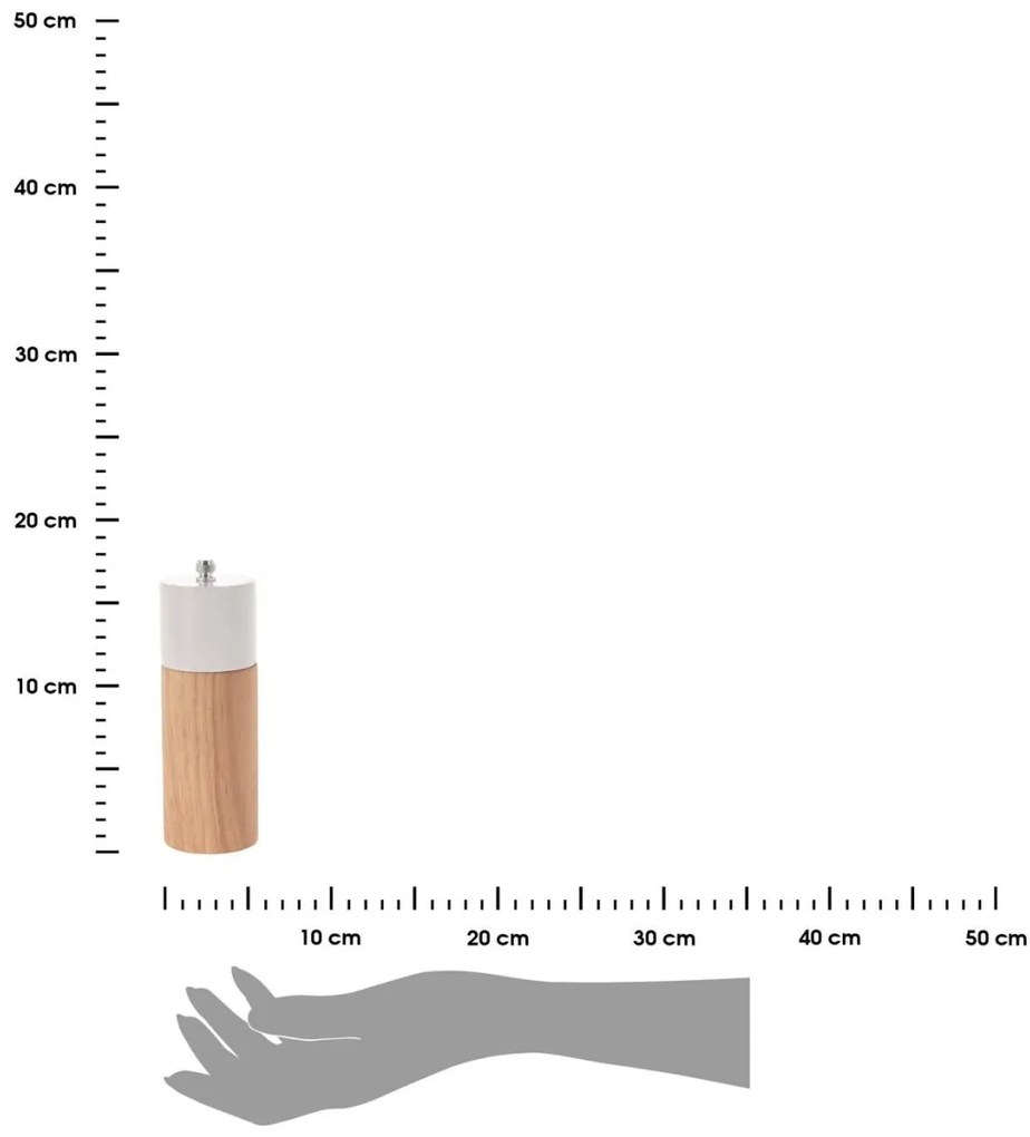 Ručný mlynček na korenie a soľ Lera 16,5 cm