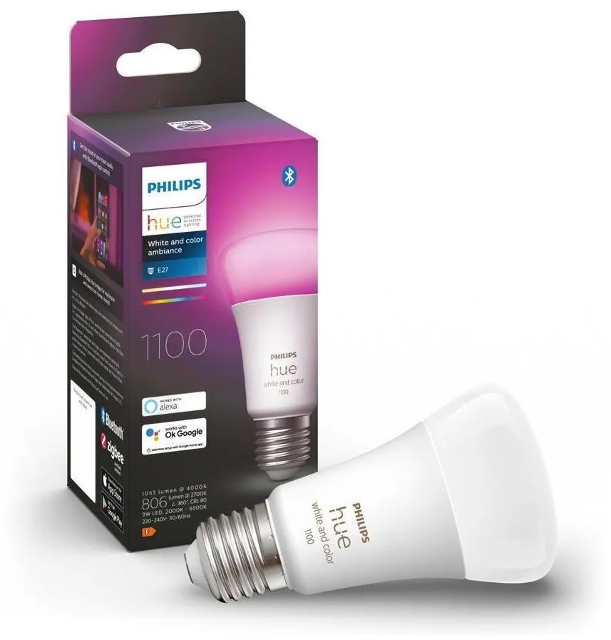 LED Stmievateľná žiarovka Philips Hue WACA A60 E27/9W/230V 2000-6500K 871951429117100
