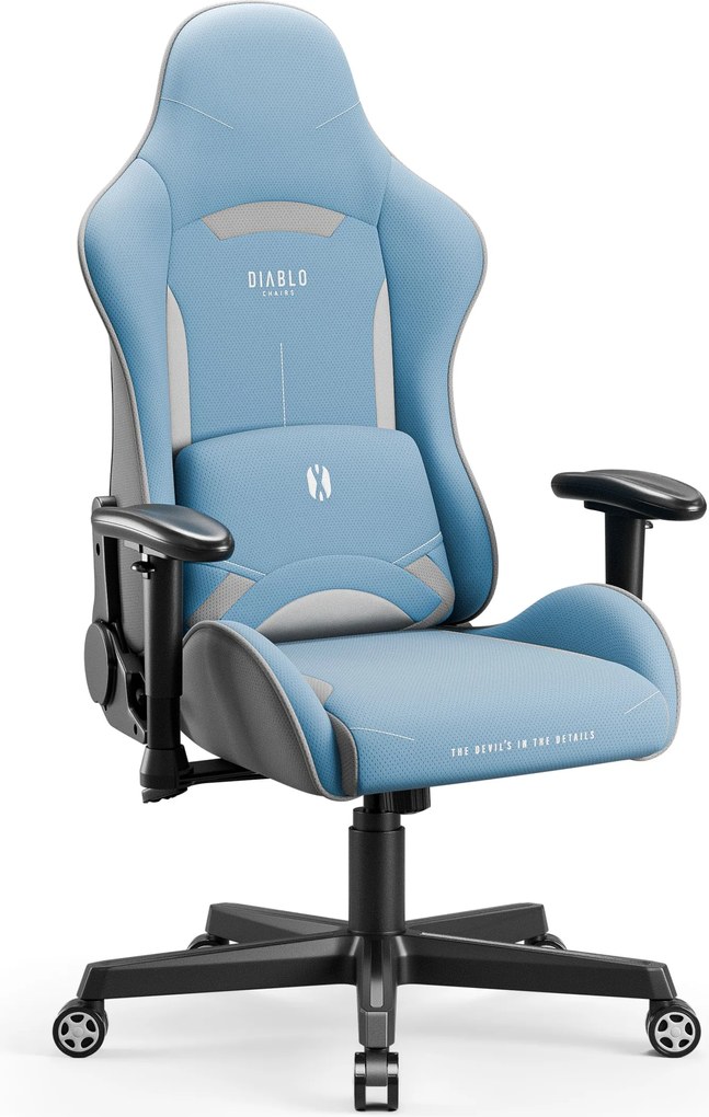 Textilné herné kreslo Diablo X-Starter modré