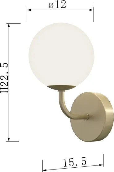 ONLI - Nástenné svietidlo PALOMA 1xG9/10W/230V zlatá