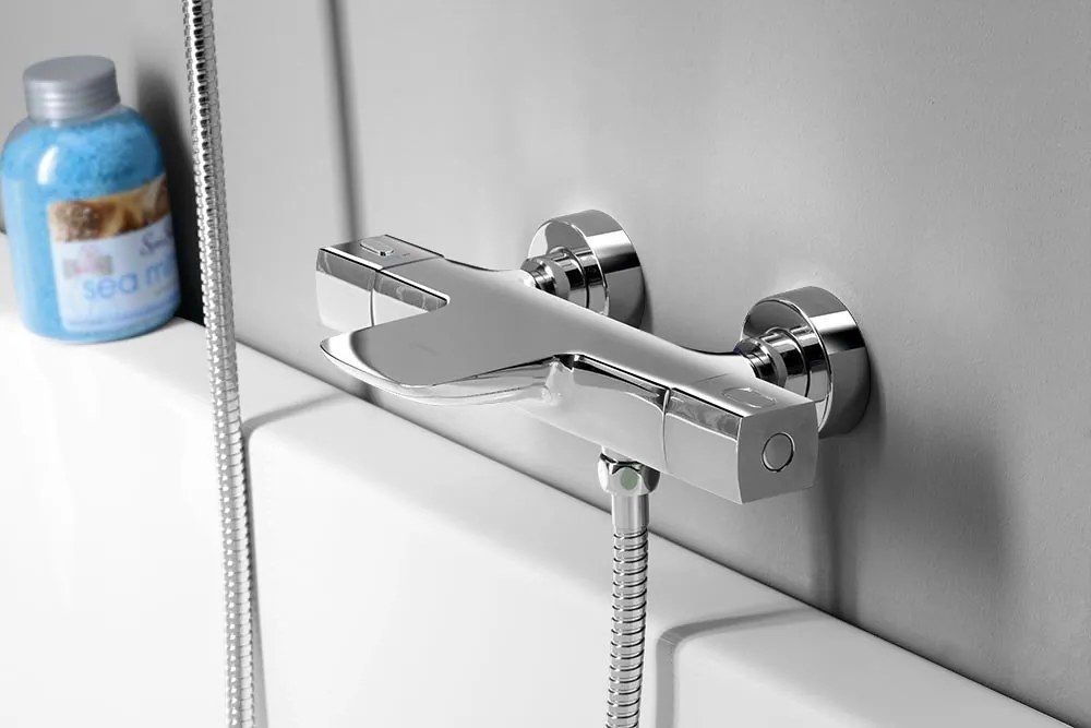 Sapho Sapho, MIXONA nástenná vaňová termostatická batéria, chrómová, MG410